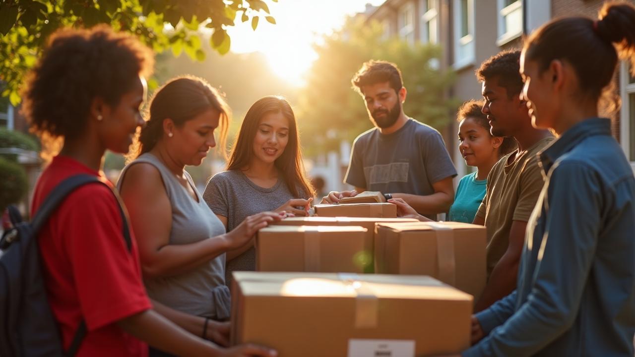 Community impact - families receiving humanitarian aid and support